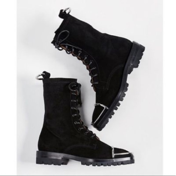Alexander Wang Shoes - Alexander Wang Black Suede Kennah Boot